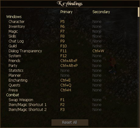 Rebind any shortcut in Keybindings